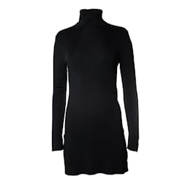 Vestido de cuello alto de punto en azul - Equipment