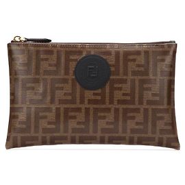 Pochette Fendi FFreedom Marrone Monogramma FF