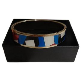 Saint Laurent Multicolored Geometric Metal Bracelet