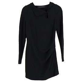 Vestido Mini Roland Mouret en Viscosa Negra
