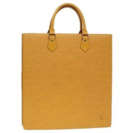 LOUIS VUITTON Epi Sac Plat Borsa a Mano Gialla M52079 LV Auth ep5391