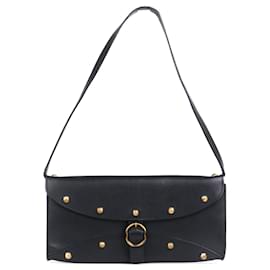Céline CELINE - Borsa a spalla Celine in pelle liscia nera vintage