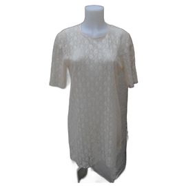 Stella Mc Cartney Stella McCartney Spitzenkleid Beige Creme