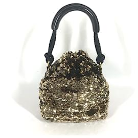 Borsa a spalla Louis Vuitton M40322 Noe Rococo interamente in paillettes