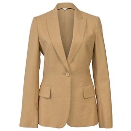 Stella Mc Cartney Blazer de lã marrom com glitter de um botão Stella McCartney