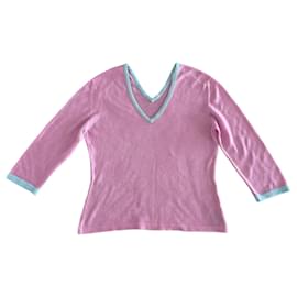 suéter o top Barrie cuello en V Algodón rosa T.36-38