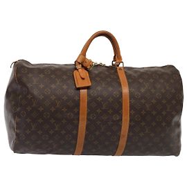 LOUIS VUITTON Monogram Keepall 60 Borsa Boston M41422 LV Auth 84971