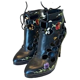 Giuseppe Zanotti Stiefeletten aus schwarzem Leder