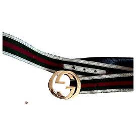 Cinturón Gucci Cuero Rojo Oscuro