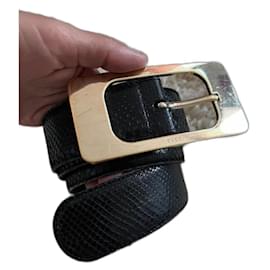 Gucci Gürtel aus schwarzem Leder