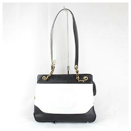Borsa a spalla bicolore Chanel