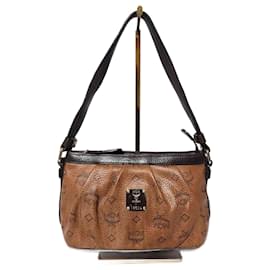 Pochette en cuir MCM Visetos Chocolat/Marron