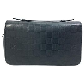 Louis Vuitton Damier Infini Zippy XL Clutch Bag