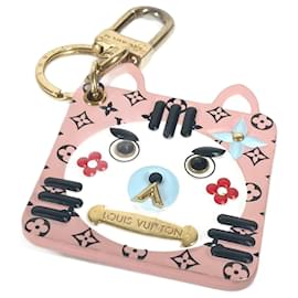 Louis Vuitton Portocle Fun Face Monogram Katzen Schlüsselanhänger