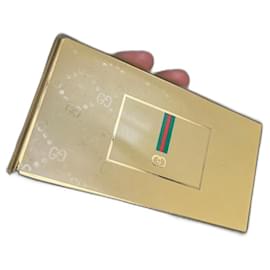 Étui à cigarettes Gucci Beige Métal