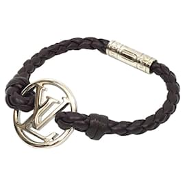 Bracciale in pelle marrone Louis Vuitton