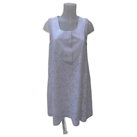 Vestido Chloé Branco de Algodão e Renda