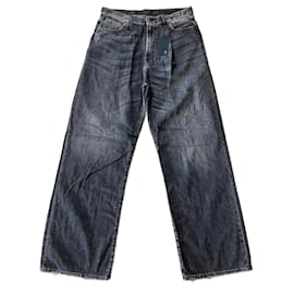 R13 Damon Pantaloni a gamba larga plissettati