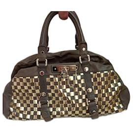 Borsa Tote Marc Jacobs Marrone con Dettagli Dorati