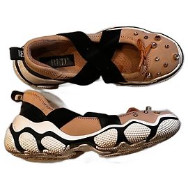 Sneakers Red Valentino in tela beige