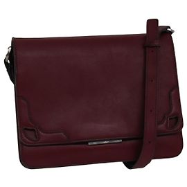 Cartier Borsa a spalla in pelle bordeaux Auth ki4906