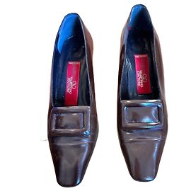 Valentino Couture Brown Patent Leather Heels
