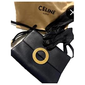 Borsa a mano Céline M09 in pelle blu navy