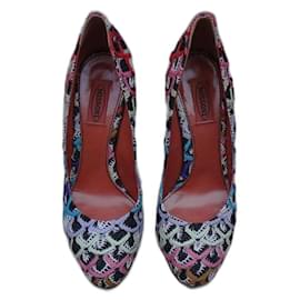 Décolleté Missoni in pelle e tessuto Taglia 39
