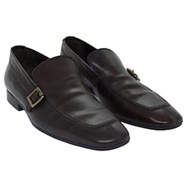 Zapatos LOUIS VUITTON de cuero 7 marrón LV Auth bs17139