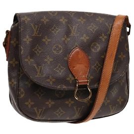 LOUIS VUITTON Monogram Saint Cloud GM Borsa a Spalla M51242 LV Auth yk14635