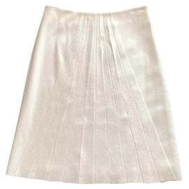 Guy Laroche Rock aus Wolle und Kaschmir Creme