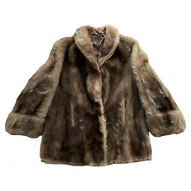 Autre Marque Felljacke mit goldenen Reflexen
