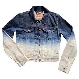 Chaqueta vaquera Trucker Levi's azul y blanca algodón