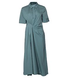 Jil Sander Maxikleid mit zerknittertem Detail