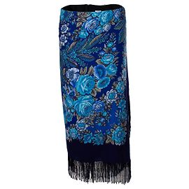 Vêtements Falda de flecos de bufanda Vetements en azul