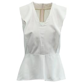 Chloé Blusa Peplum Chloe in Acetato Rosa Pastello