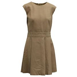 Yves Salomon Robe Fit and Flare Yves Solomon en cuir rose