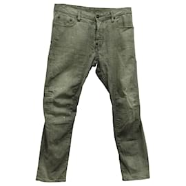 Dsquared2 Distressed Paint Biker Jeans in Grey Cotton Denim
