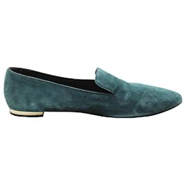 Mocassini Burberry in suede teal