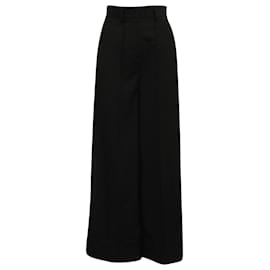 MSGM Weite Beinformte Hose aus schwarzem Polyester - Msgm