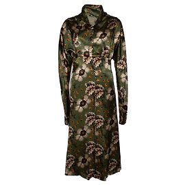 Vestido midi estampado floral Etro en verde