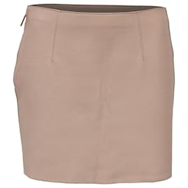 Falda lápiz mini Dsquared2 en cuero nude