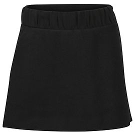 Falda A-line de lana negra con cintura garterada mini de Neil Barrett