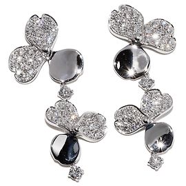 Tiffany & Co Orecchini a fiore di carta in diamante Pt950 Tiffany