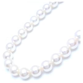 Autre Marque Collana di perle Akoya argento 7-8mm 40cm
