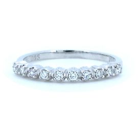 Autre Marque Ahkah Half Eternity Au750 Diamantring