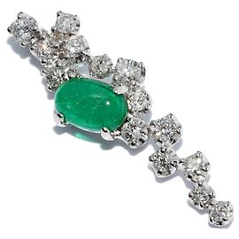 Autre Marque Pendente in diamante smeraldo K18WG