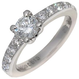 Autre Marque Pt900 Platin-Diamantring 0,52 ct