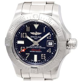 Breitling Black Dial Avenger II Seawolf Uhr A17331