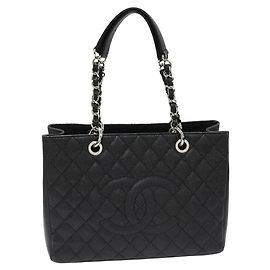 Borsa da shopping grande Chanel Caviar Skin GST 2way A50995